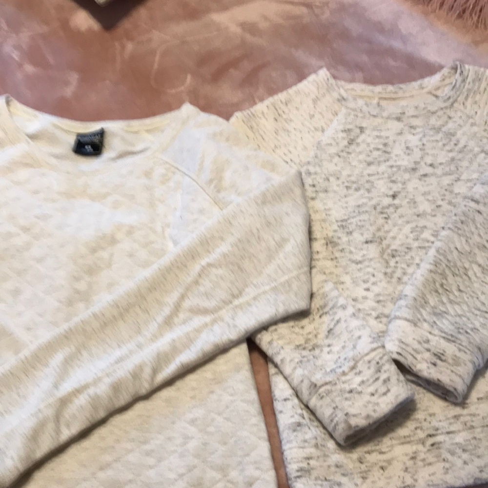 White/grey Sweatshirts two for $20